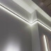 KIT - Perfil aluminio NewWALL para fitas LED, 1 metro, branco