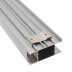 KIT - Perfil aluminio NewWALL para tiras LED, 2 metros, negro