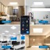 Painel LED 32W, CCT, WiFi, 60x60 cm, compatível com Alexa e Google Home, Branco dual, Regulable