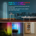 Lámpara de pie led LUMO, 21W, RGBX, control APP + RF, RGB + Blanco frío, Regulable