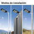 Farola LED Solar URBAN 200W, 3,2V / 15000mAH, Blanco frío, Regulable