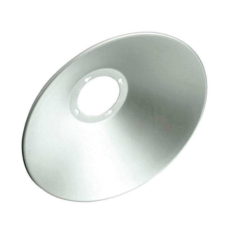 Reflector aluminio 90º para lámpara industrial, Ø220mm