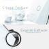 Frontal 3x cristal blanco, 2 huecos + 1 botón 