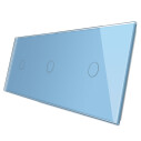 Frontal 3x cristal azul, 3 botones