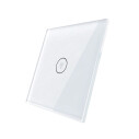 Frontal 1x cristal blanco, 1 botón