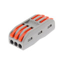 Conector rápido WAGO doble para 3 cables 0,08-2,5mm2