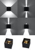 Aplique de pared LUCA LED 6w, negro, IP54