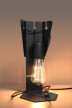 Lámpara de mesa ARBY negro, E27