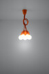Lámpara de techo DIEGO 5 naranja, E27