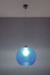 Candeeiro suspenso BALL azul, E27