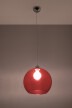 Lámpara colgante BALL rojo, E27