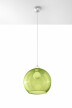 Lámpara colgante BALL verde, E27